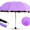 Travel Compact Magic Umbrella 3 Fold Umbrella for Girls